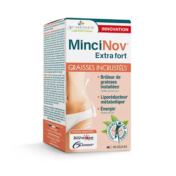 3 Chênes Minceur Mincinov Extra Forte 80 cápsulas