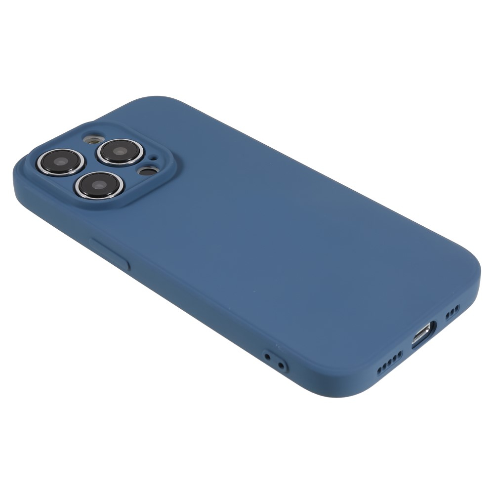 iPhone 15 Pro Max Gummi Case Hülle mit Kameraschutz - Dunkelblau (Matt)