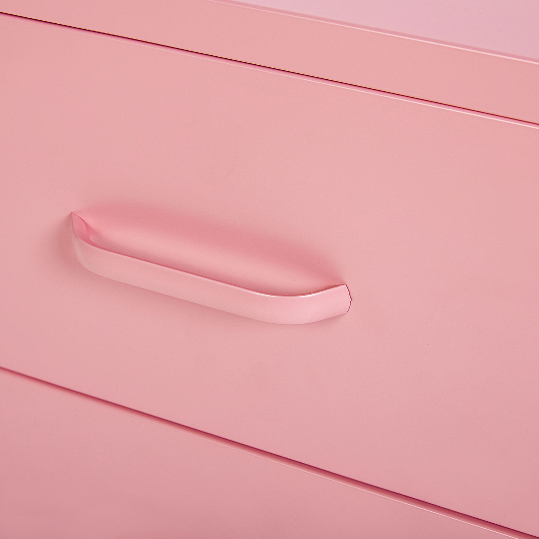 Beliani - MALAVI - Nachtkastje - Roze - Staal
