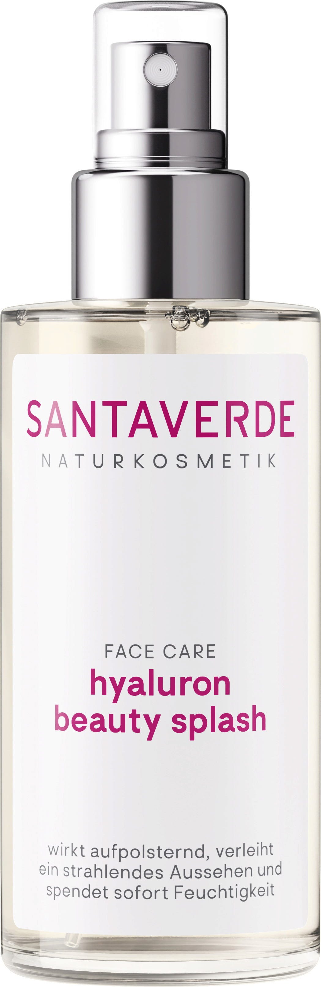 SANTAVERDE  FACE CARE hyaluron beauty splash, 100 ml