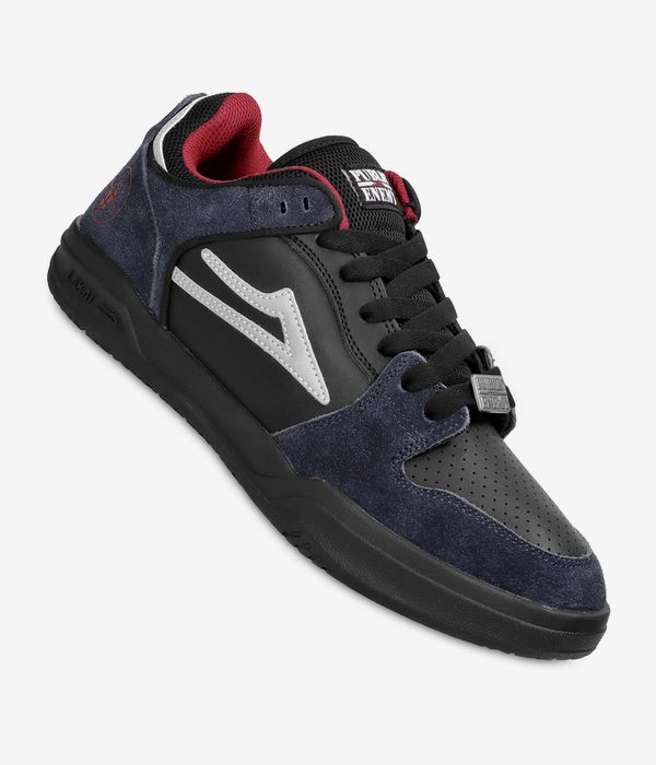 Lakai Telford Low Schuh (black charcoal suede)