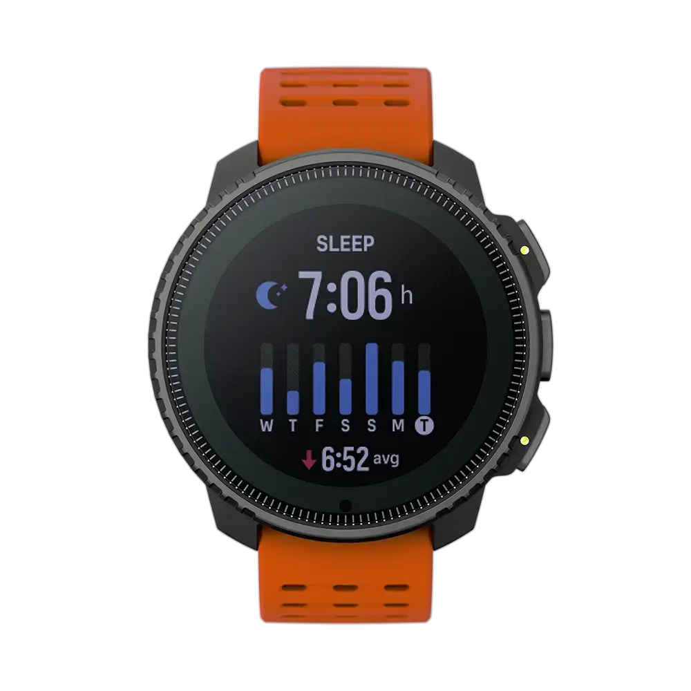 Suunto Vertical Solar Steel GPS Sporthorloge Oranje