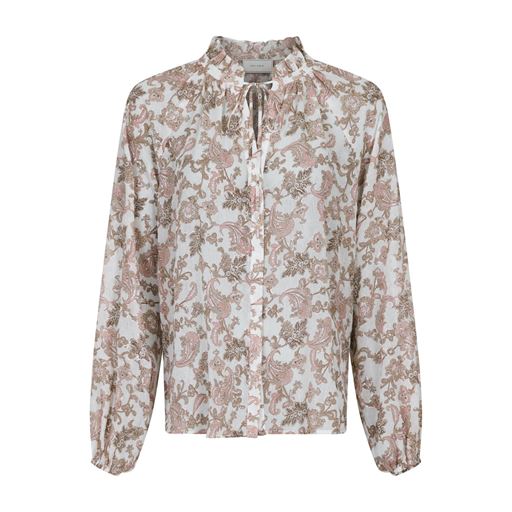 Neo Noir Cobie Glitter Paisley Bluse, White, 40