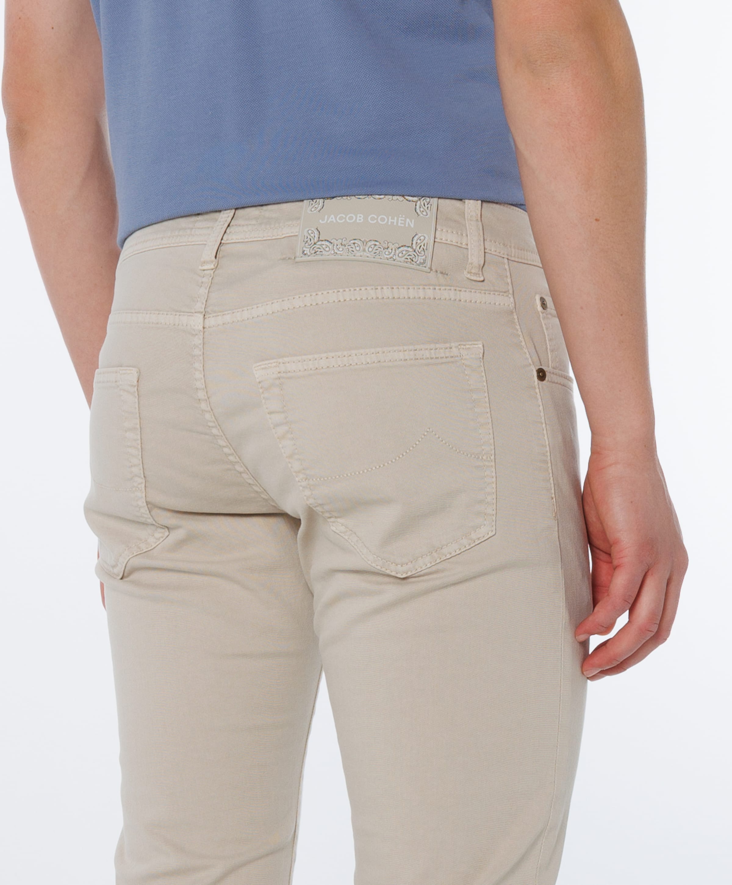 Jacob Cohën Nick Slim 5 pkt heren jeans beige