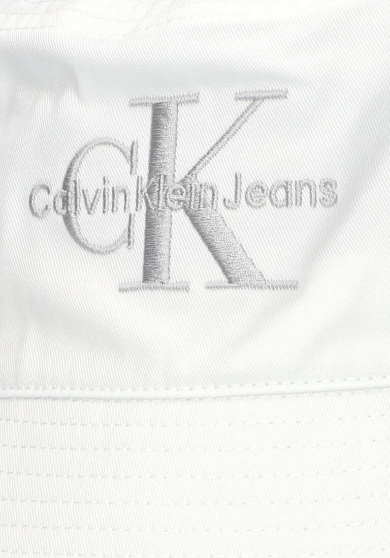 CALVIN KLEIN witte calvin klein hoed monogram bucket hat