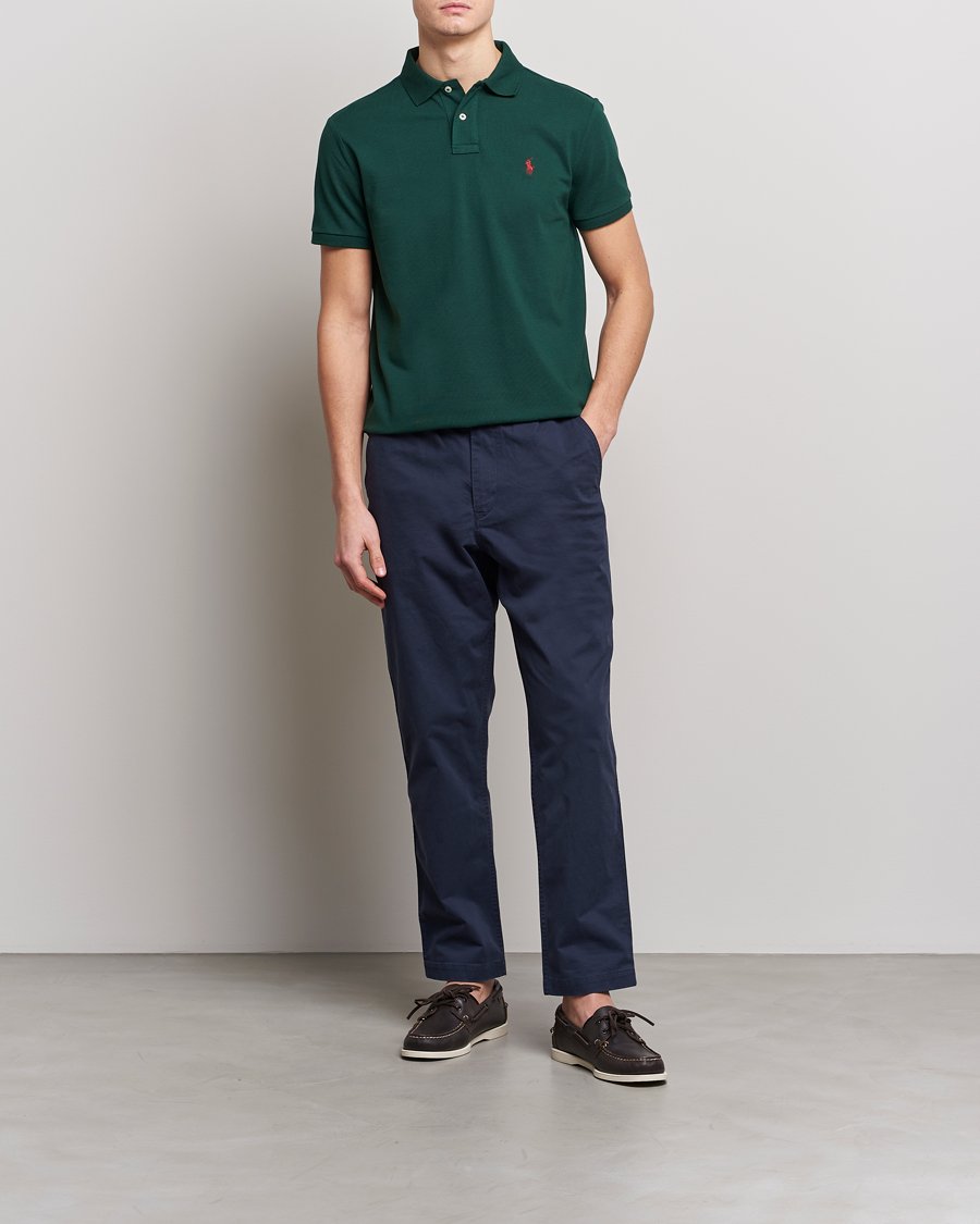 Polo Ralph Lauren Custom Slim Fit Polo College Green