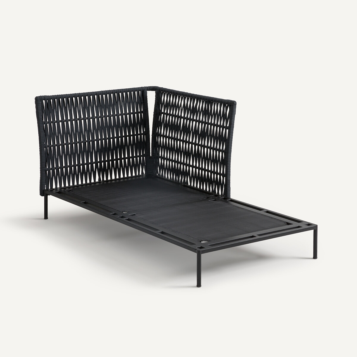 AM.PM<br>Chaise longue reversível com cintas trançadas, Leandra