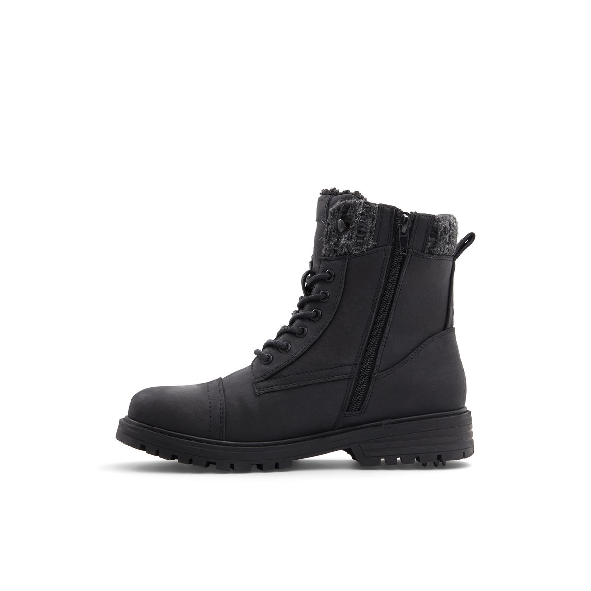 BANFF TRAIL-Woof-Bottillon - Talon plat - Noir