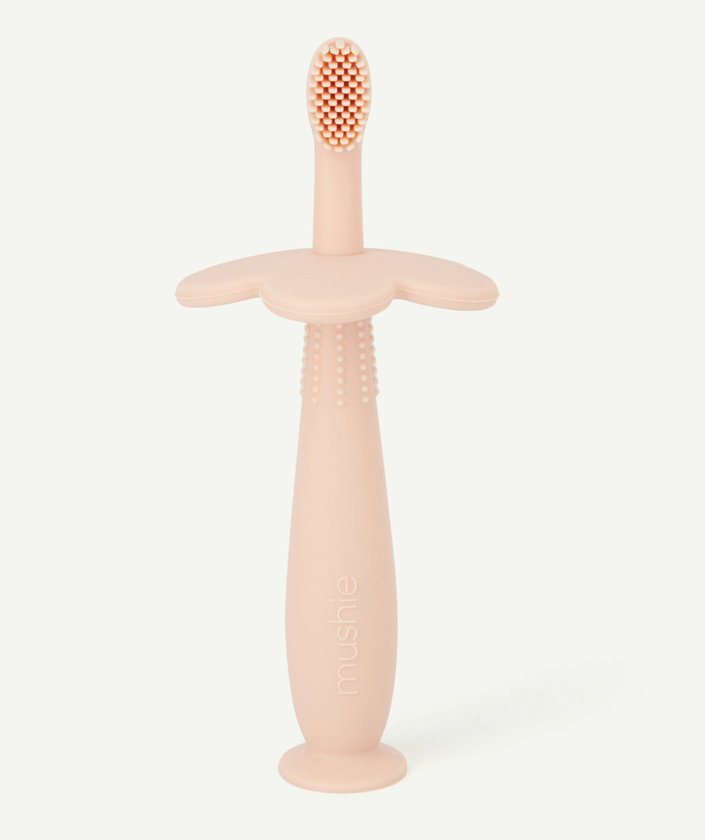 MUSHIEBROSSE À DENTS FLEUR ROSE BÉBÉ