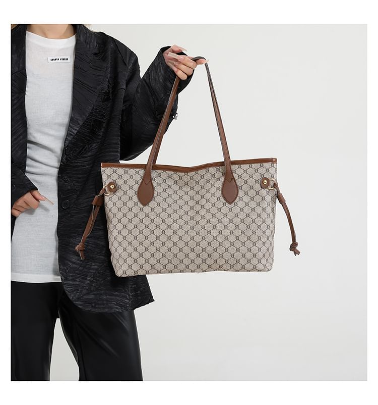 Kleevelind - Gestreepte Tote Bag met Trekkoord