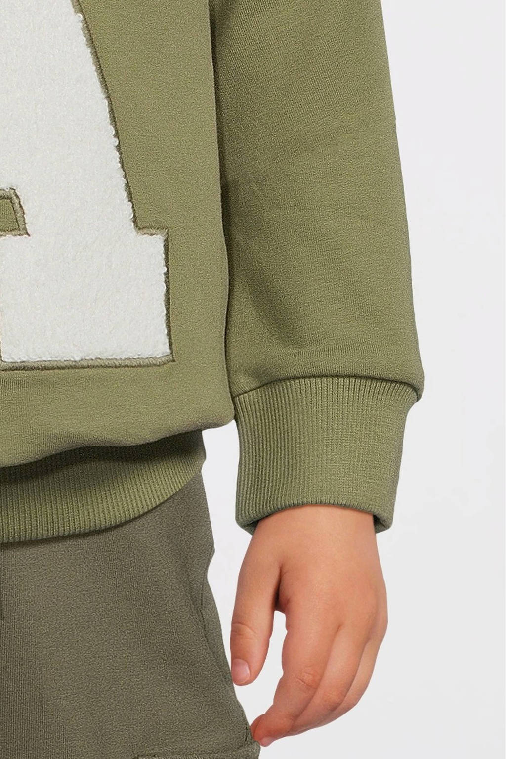 NAME IT hoodie NMMPOALHAN met printopdruk groen