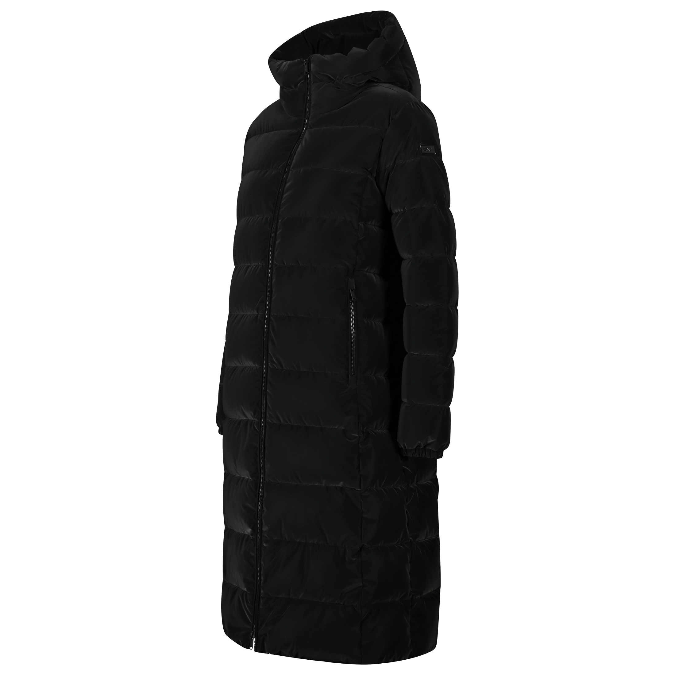 CMP Woman Long Coat Fix Hood - Jakke