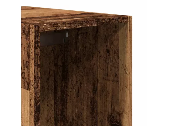 Garde-robe vieux bois 30x50x200 cm bois d'ingénierie