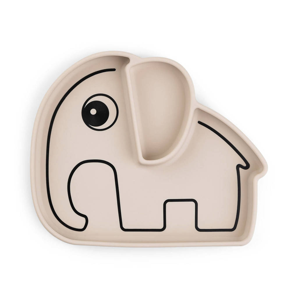 Silicone Stick&Stay plate Elphee Sand