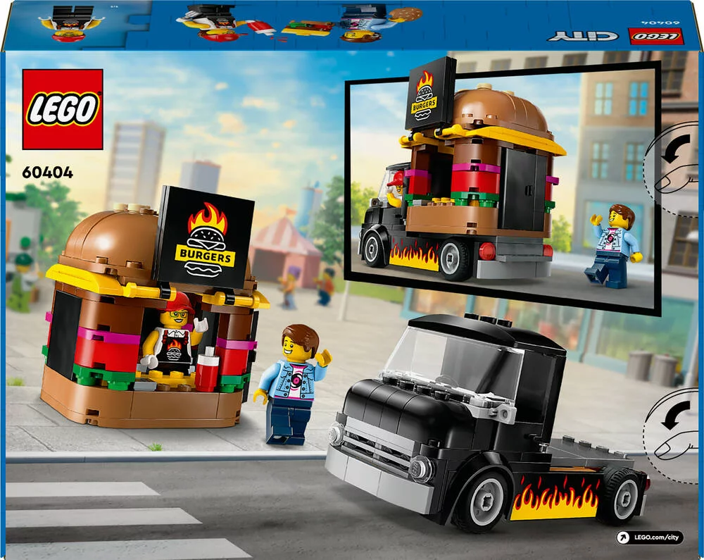 LEGO®CITY 60404 - LE FOOD-TRUCK DE BURGERS