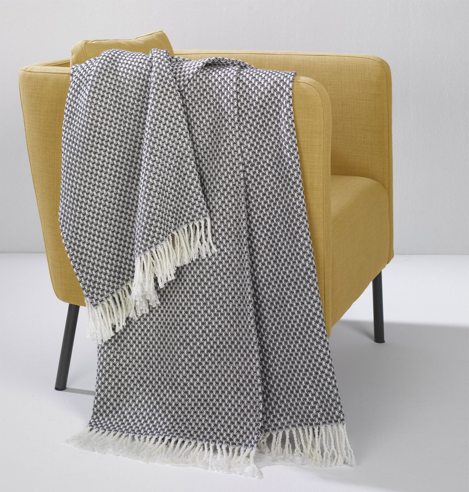 MONDO Wohndecke EMNA 150 x 200 cm beige/grau/schwarz