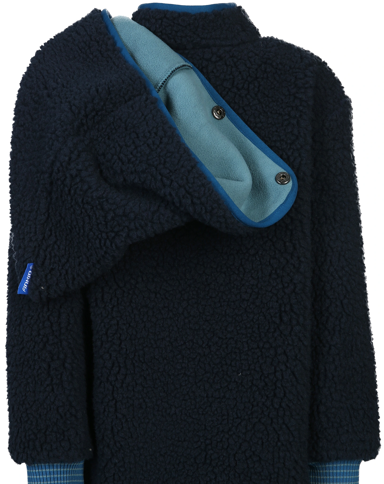 Teddy-Fleecejacke TONTTU NALLE in navy/seaport
