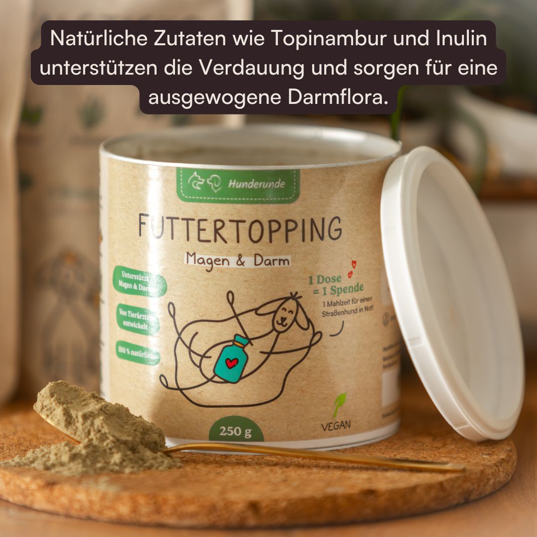 Hunderunde Futtertopping Magen & Darm