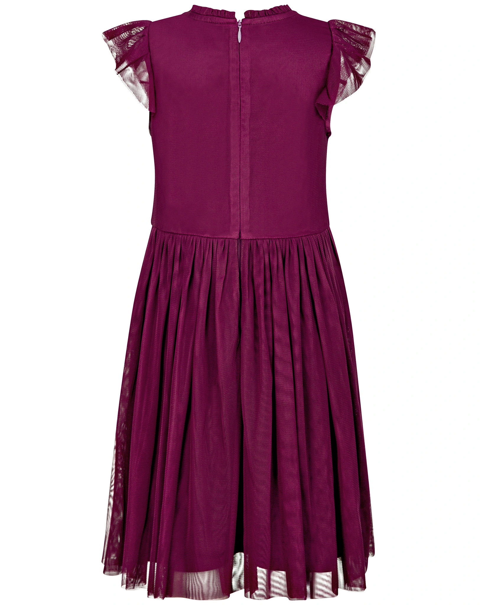 Kurzarm-Kleid GLAM in berry
