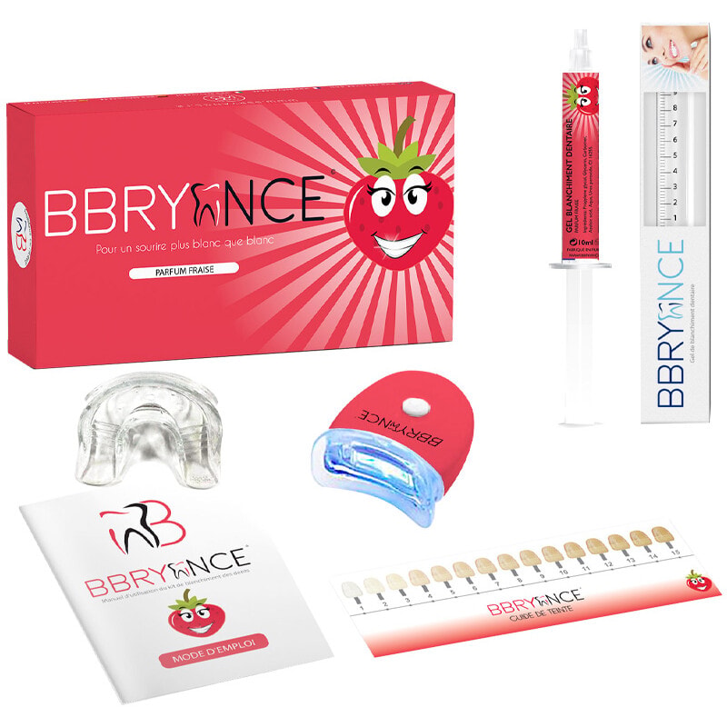 Kit de blanchiment dentaire - Fraise - 10 utilisations