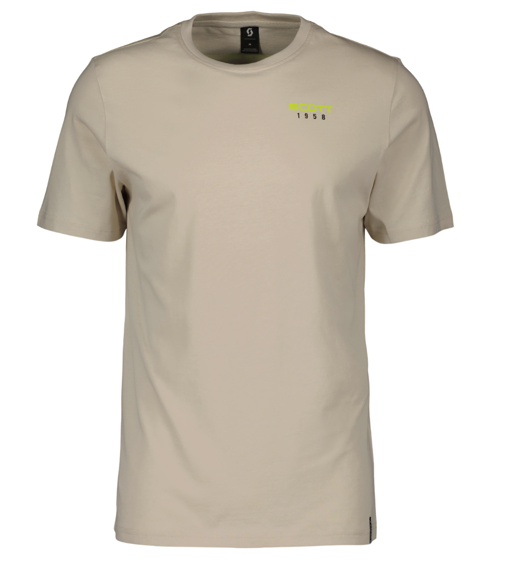 SCOTT Retro SS T-shirt, Støvet Hvid