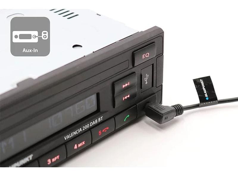 Blaupunkt Autoradio Valencia 200 DAB-BT 1 DIN Autoradio mit Digitalradio DAB