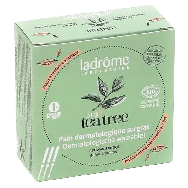Sabonete de limpeza dermatológica Ladrome Purifying Extra-Rich com óleo de melaleuca 105g