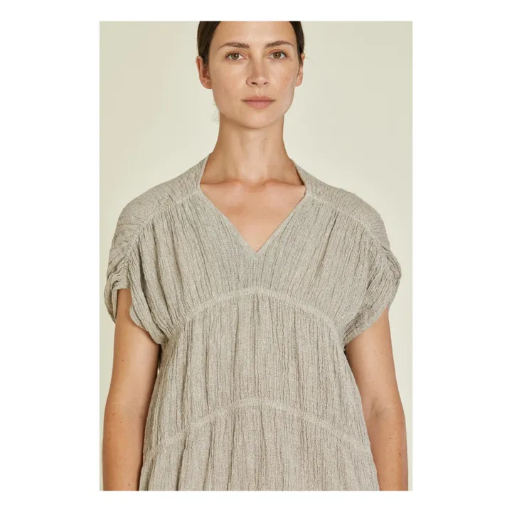 Black Crane Robe Gem Lin | Gris clair