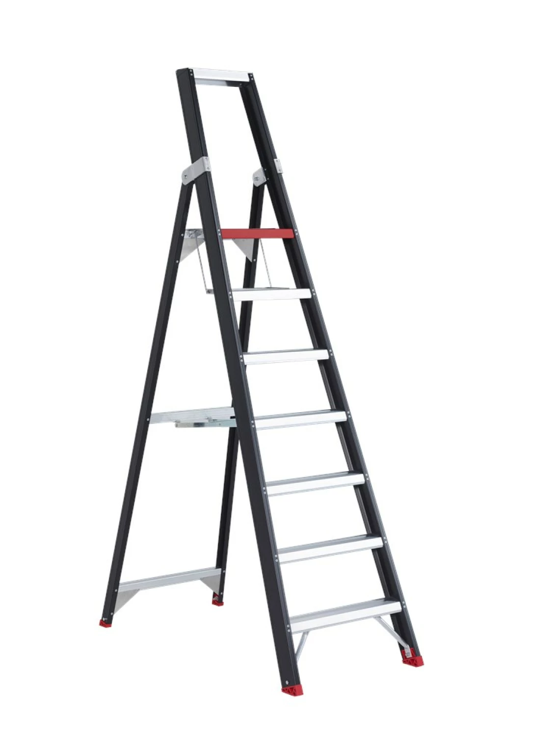 Altrex Taurus TGB 7 Trap - Enkel - Aluminium met coating - 7 treden - max. werkhoogte 3.65 m