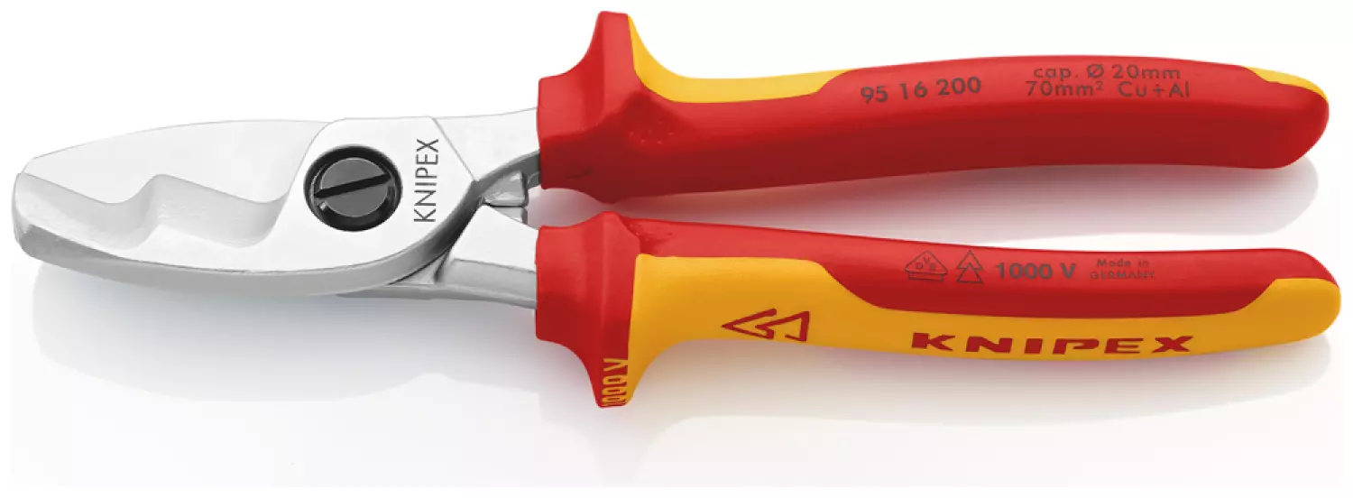 Knipex 9516200 Kabelschaar met dubbele snijkanten - 200mm