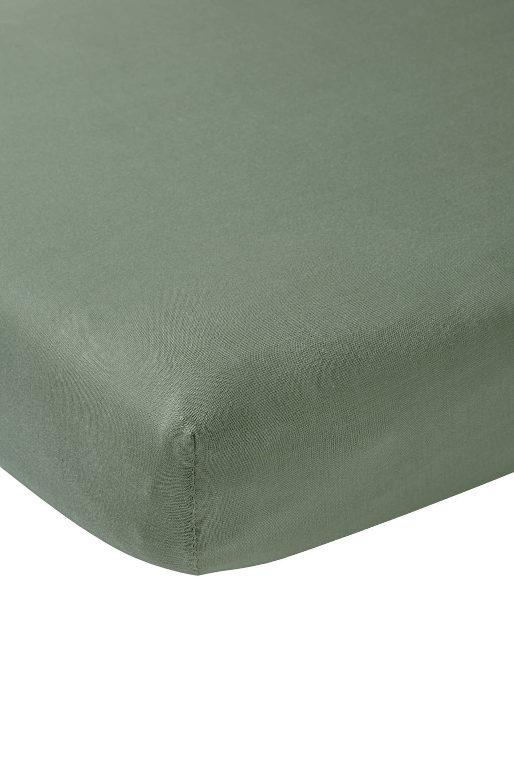 katoenen jersey hoeslaken wieg 50x90 cm forest green