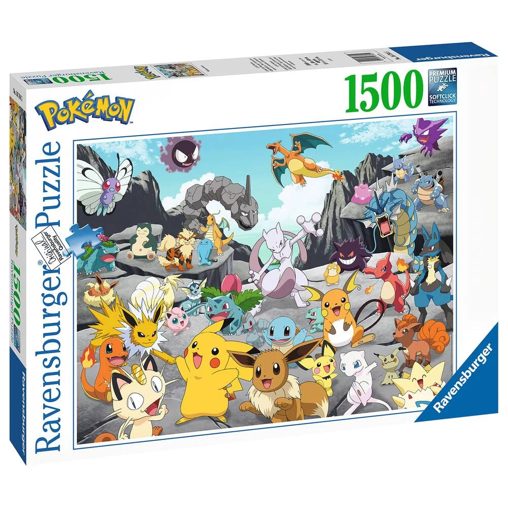 PUZZLE 1500 PIECES - POKÉMON CLASSICS