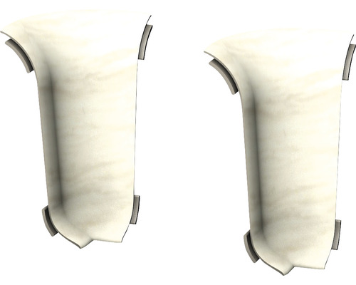 Binnenhoek voor het vastklemmen van plint haagbeuk 50 x 22 mm 2 stuks