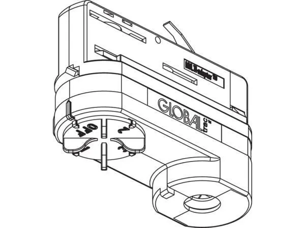 GLOBAL ADAPTER 3F XTSA 68-3 M/TILBEH. HV - BULK ORDER - (100 stk.)