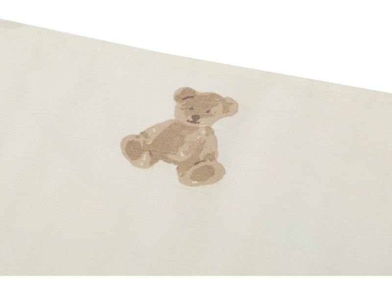 Jollein Mulltuch Nuscheli 3er Set Teddy Bear 70 x 70 cm Multifunktionale Spucktücher