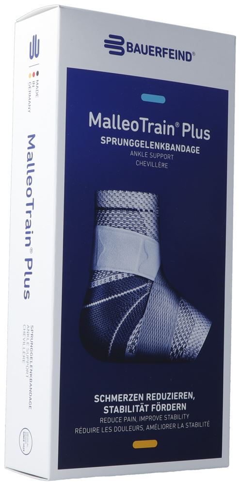 Bauerfeind MalleoTrain Plus Aktivbandage Gr4 rechts titan 1 Stk