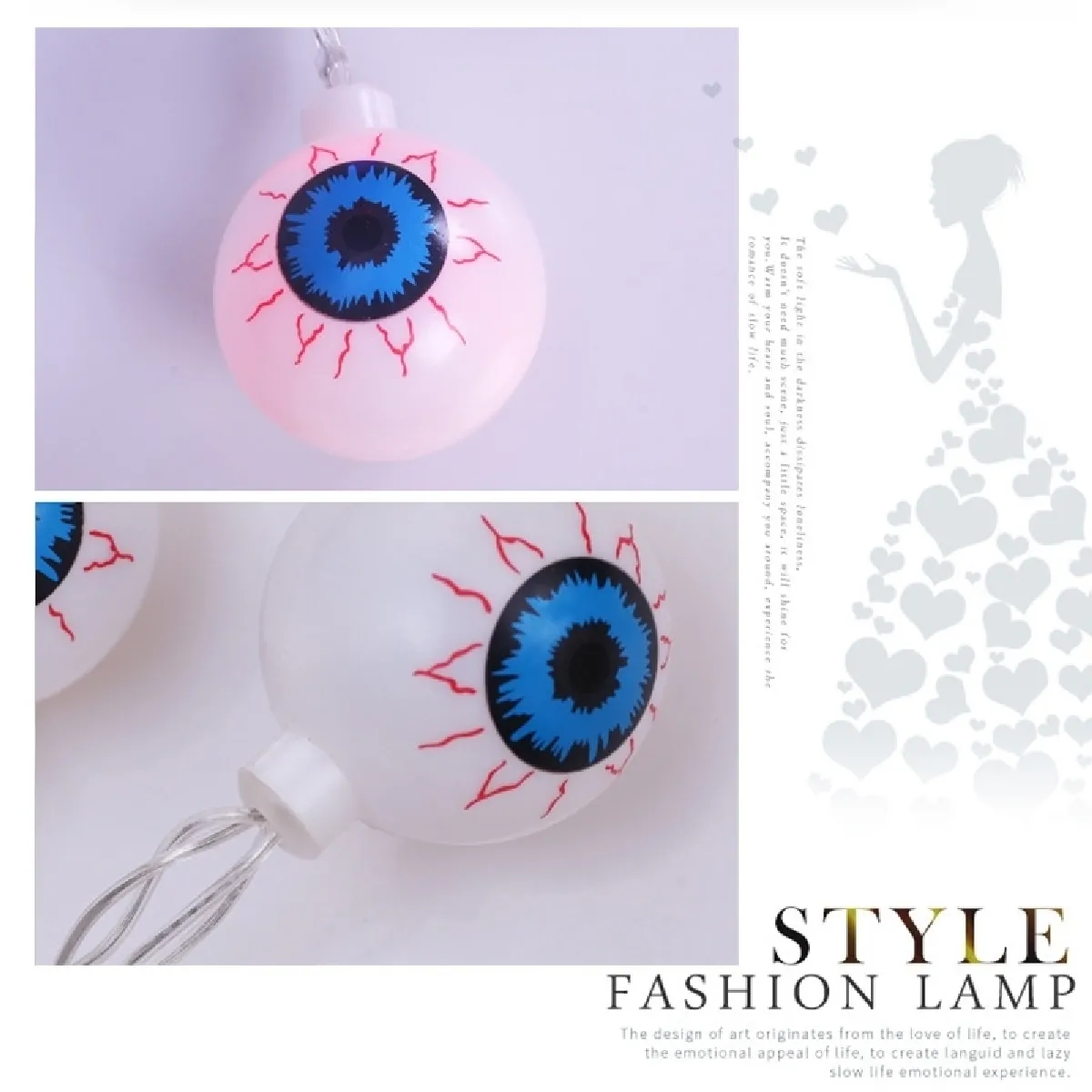 Wewoo Guirlande LED Ghost Eyes