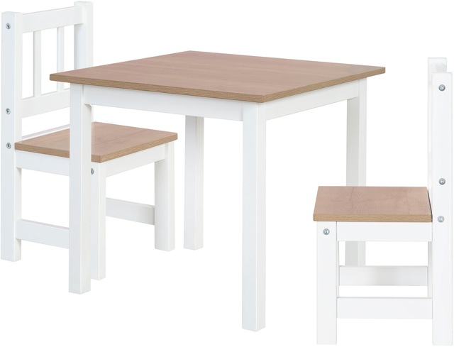roba® Kindersitzgruppe »Woody, Holzdekor/weiss« 3 Stk. tlg.