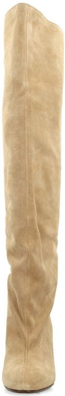 Sacha - Hoge Laarzen - Beige - Suède - Met Hak