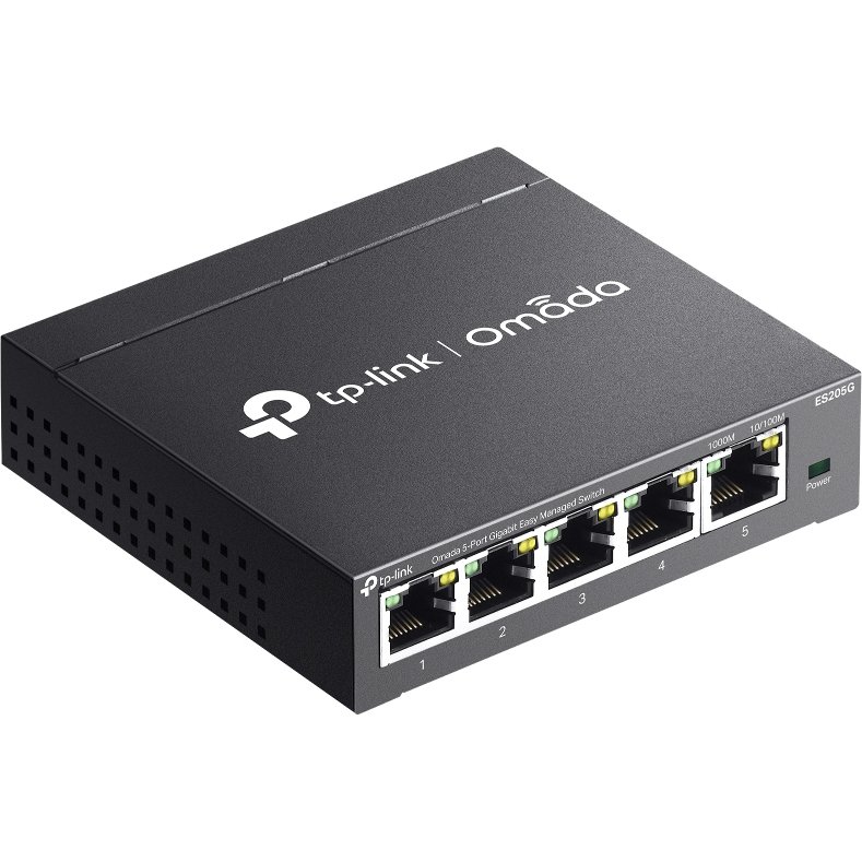 TP-Link Omada ES205G commutateur réseau Géré Gigabit Ethernet (10/100/1000) Noir
