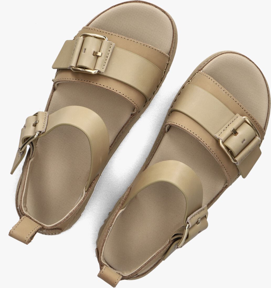 beige ugg platte sandalen w goldenstar villa