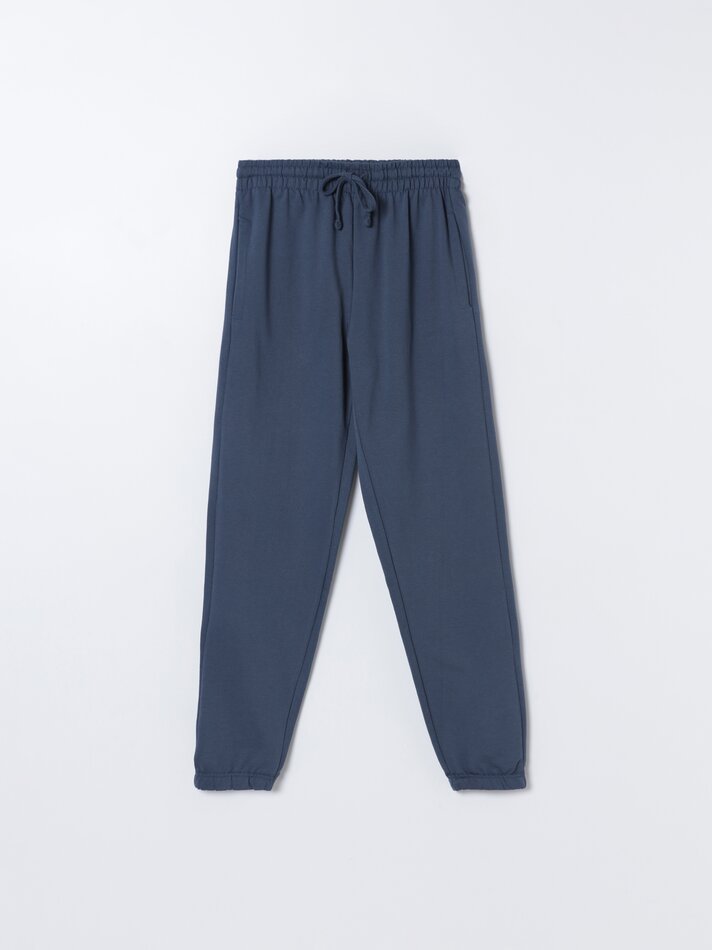 Conjunto com 3 calças jogger básicas - Azul Médio