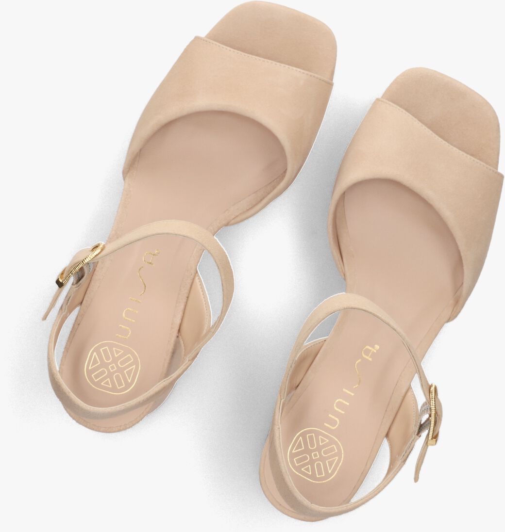beige unisa sandalen met hak ney