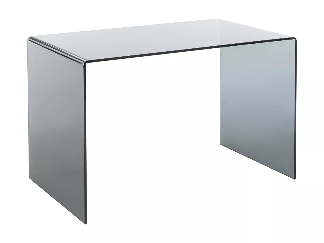 Bureau - Verre trempé fumé - Noir - ELSTRON