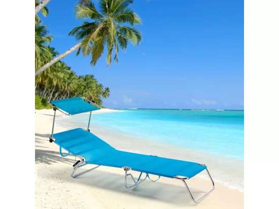 Transat de plage pliable en aluminium Sardegna