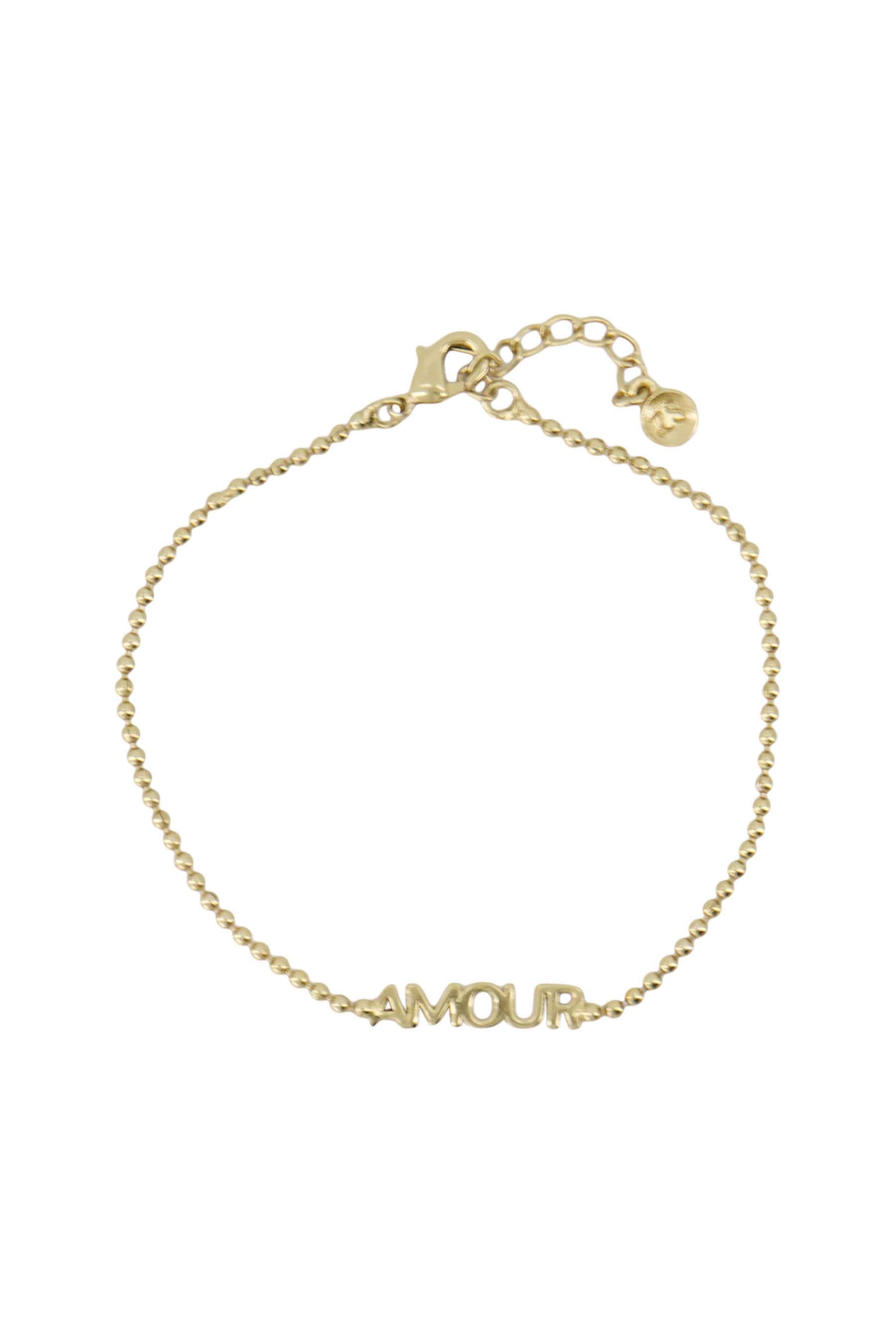 armband met tekst amour