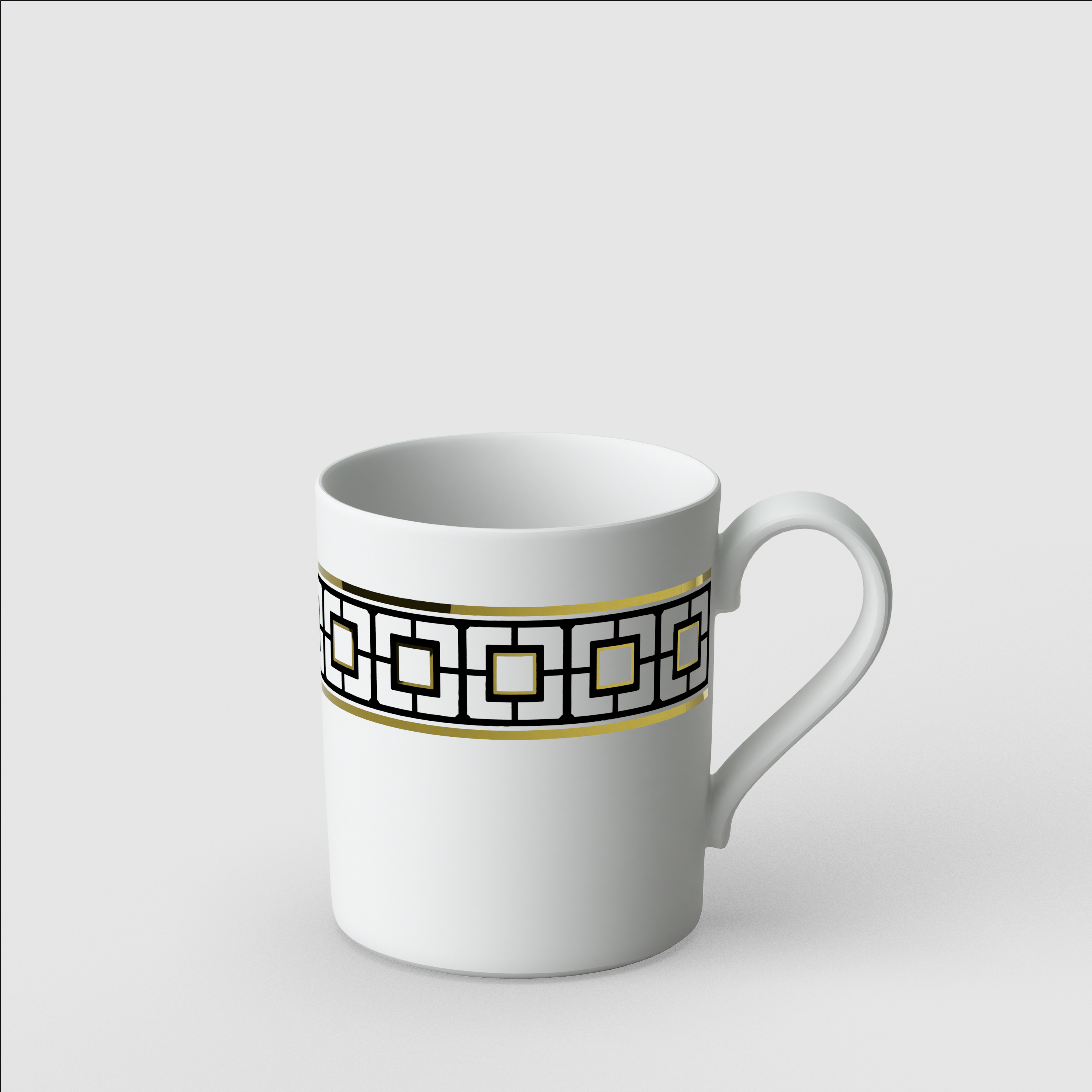 MetroChic Mug Multi-colored, 8.8 oz, Premium Bone Porcelain