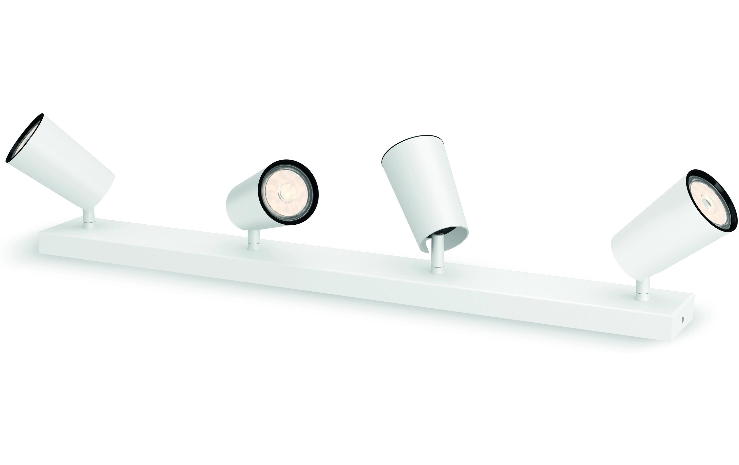 Aufbauspot Paisley, 4 x GU10, 5.5 W, WeissMyLiving Aufbauleuchte mit beweglichem Leuchtenkopf