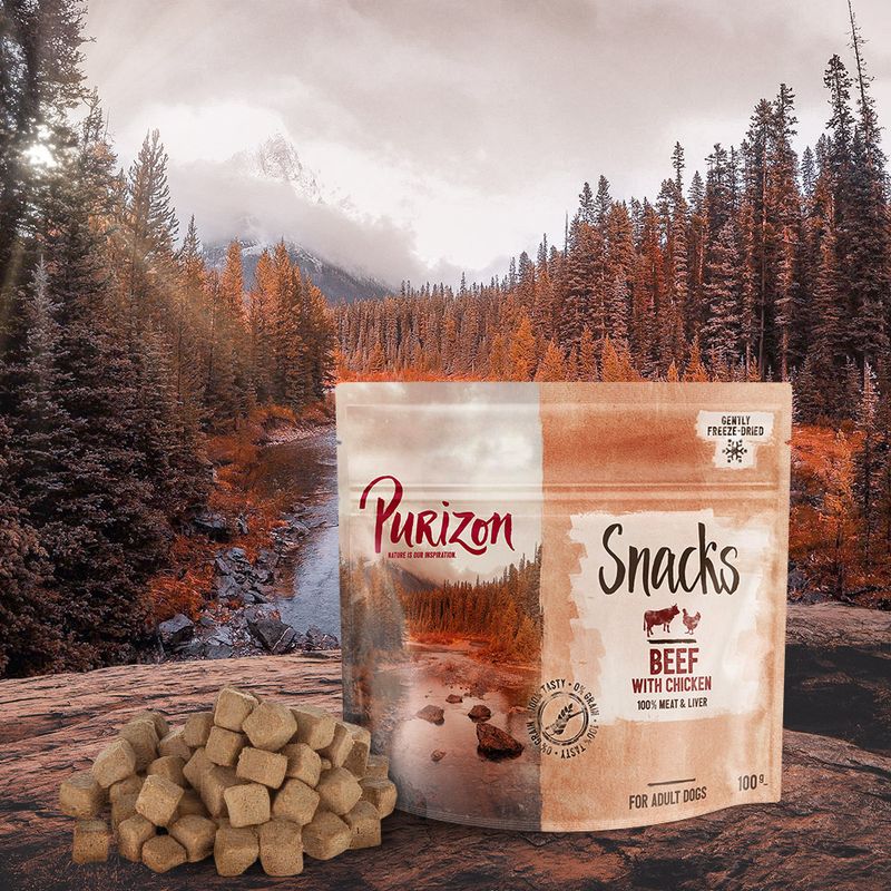 Lot Friandises Purizon sans céréales 3 x 100 g