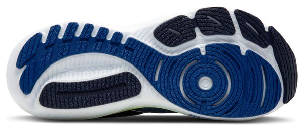 Chaussures Running Brooks Glycerin GTS 21 Bleu/Jaune Homme